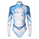 Damen Invisible Woman blau einteilige Bademode Cosplay Outfits